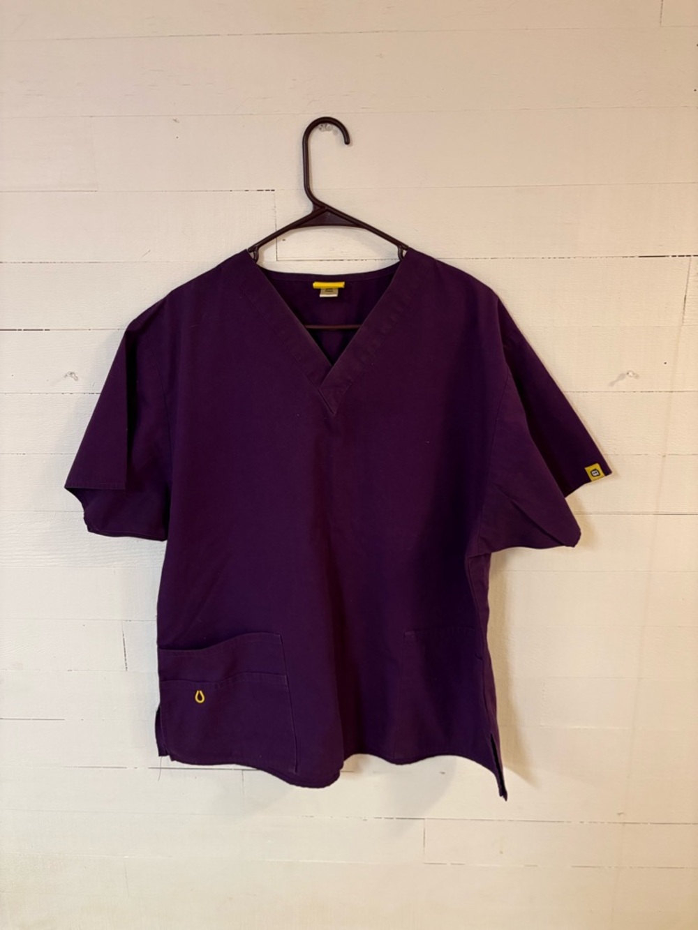 Wink Scrubs Purple XL V Neck Scrub Top